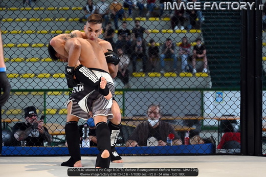2022-05-07 Milano in the Cage 8 00789 Stefano Baumgaertner-Stefano Manna - MMA 72kg